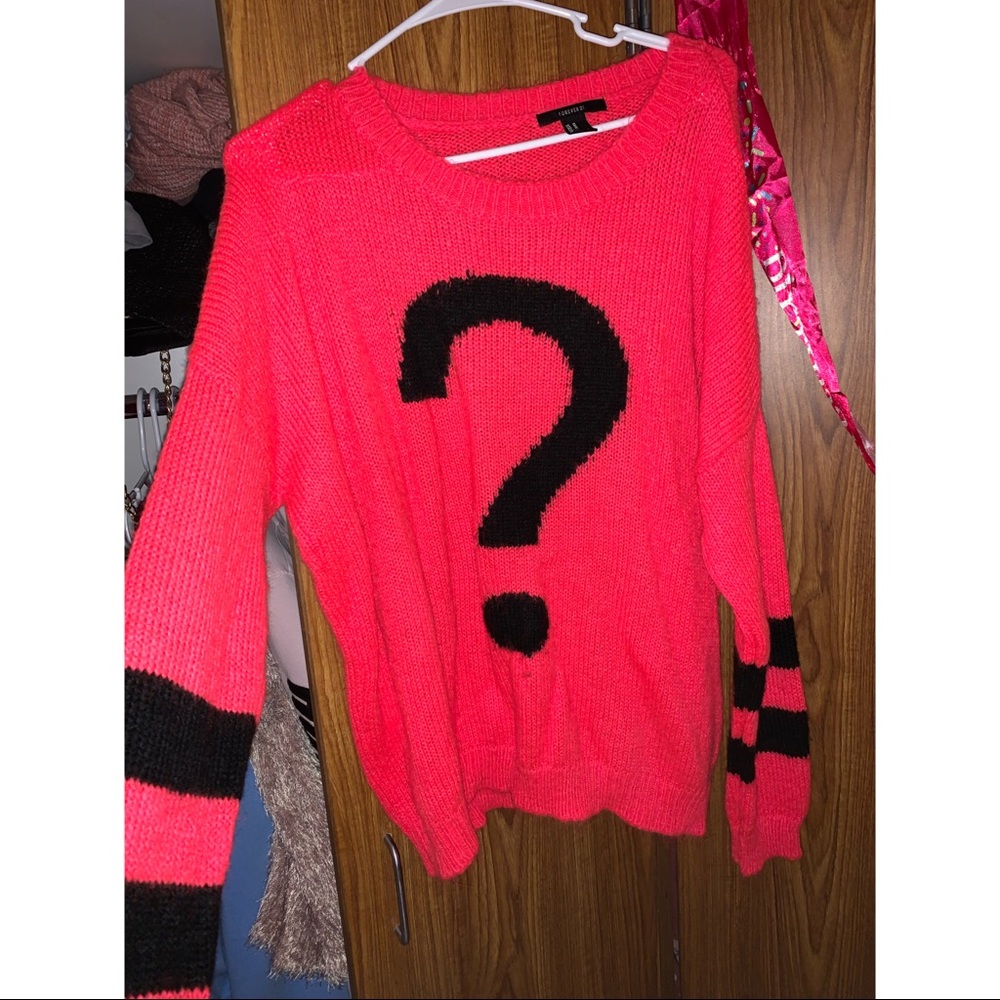 FOREVER 21 Hot Pink Sweater